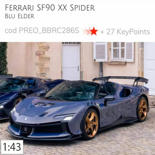 定金 BBR 1:43 法拉利SF90 XX敞篷意大利特别版汽车模型收藏摆件 - 图0
