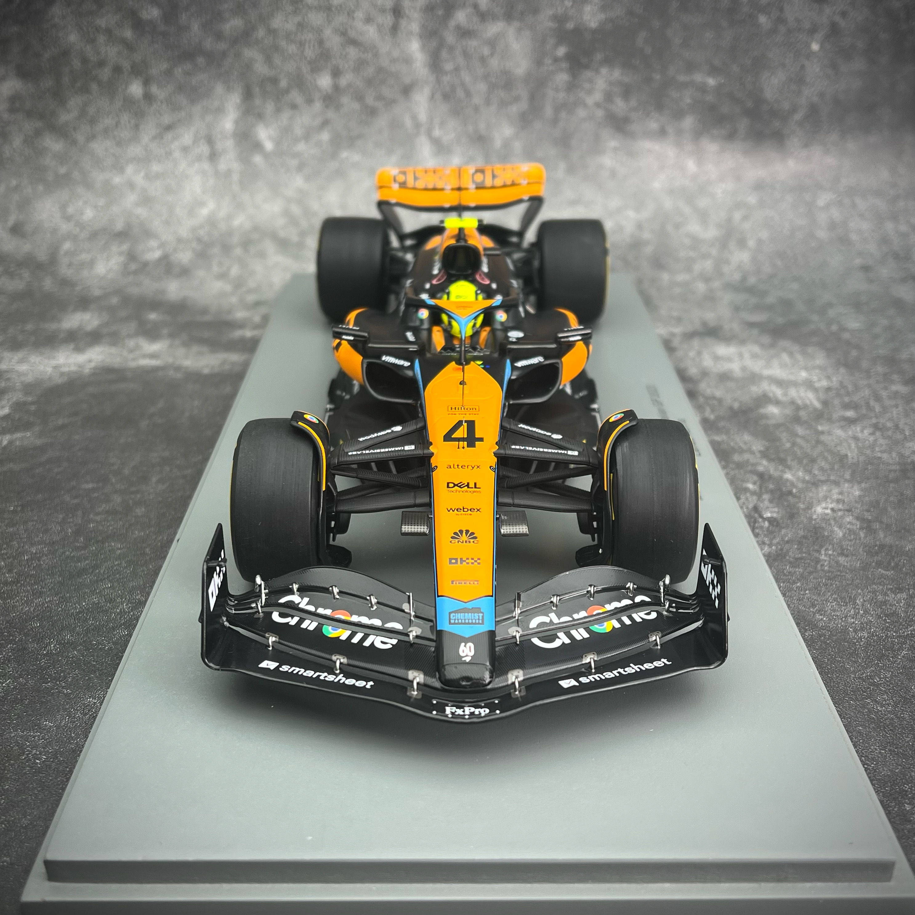 沙沙汽车模型Spark1:18迈凯伦F1赛车MCL60诺里斯2023树脂收藏摆件-图3