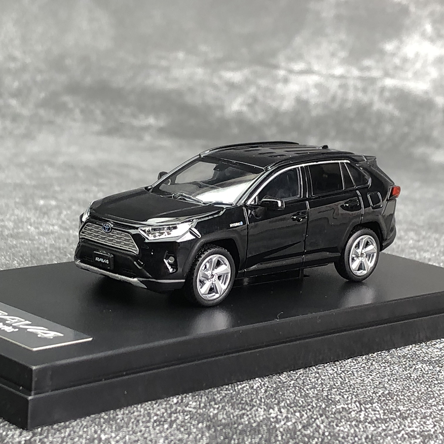 沙沙汽车模型LCD 1:64 丰田RAV4 Hybrid  混合版合金轿车收藏摆件 - 图1