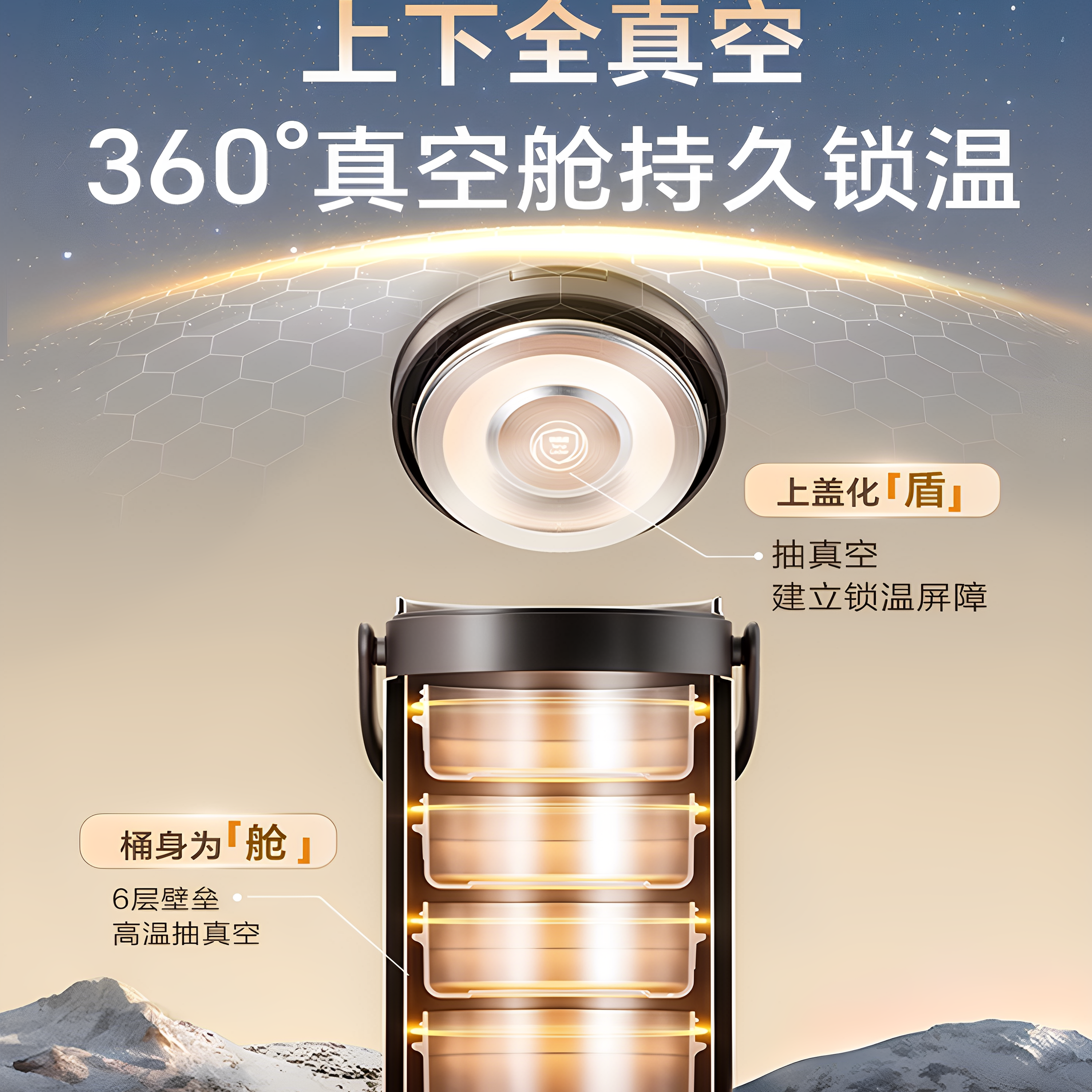 苏泊尔保温饭盒24小时超长效保温桶多层成人大容量上班族2025新款,淘宝优惠券,粉丝福利购,淘宝优惠卷