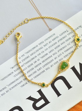 手链手串葫芦手环新疆和田玉碧玉