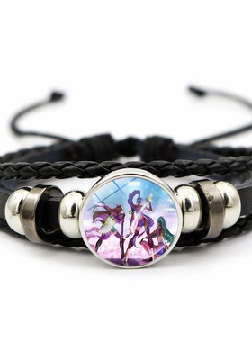 K-POP猎魔女团粉色手链饰品女孩礼物跨境动漫周边手饰品小礼品