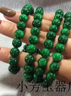 干青圆珠佛珠手链铁龙生多圈手串