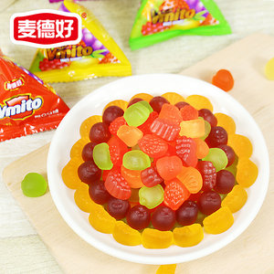 麦德好果汁软糖水果味橡皮糖儿童零食婚庆结婚喜糖年货招待糖果