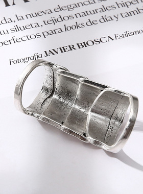 关节可弯曲戒指男时尚骷髅指环