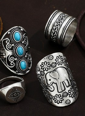 民族风饰品复古个戒指/指环