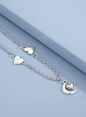 东大门春夏新款爱心项链女ins