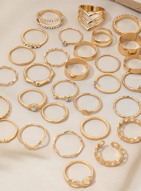 欧美8字镶钻混批珍珠女小众高级