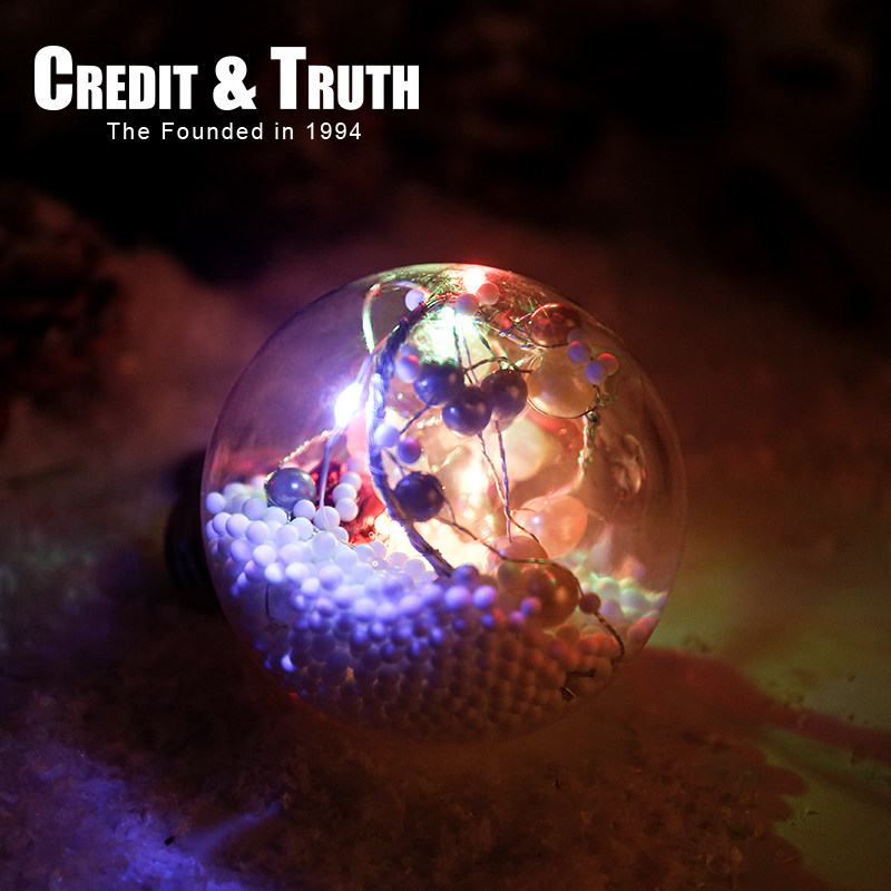 圣诞装饰球圣诞节礼物夜灯装饰品手灯球灯景观场景布置圣诞小礼物