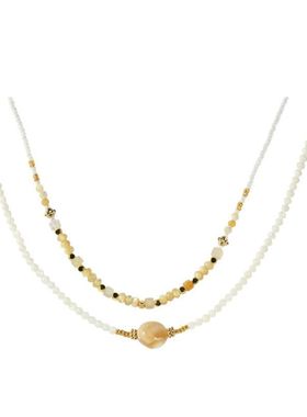 花阁原创叠彩色天然石戴串珠女