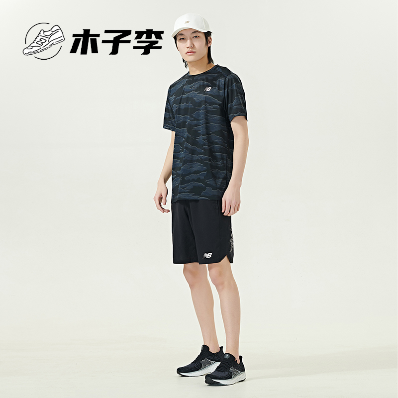 New Balance NB 正品奥莱特价男款T恤夏季速干运动健身训练短袖