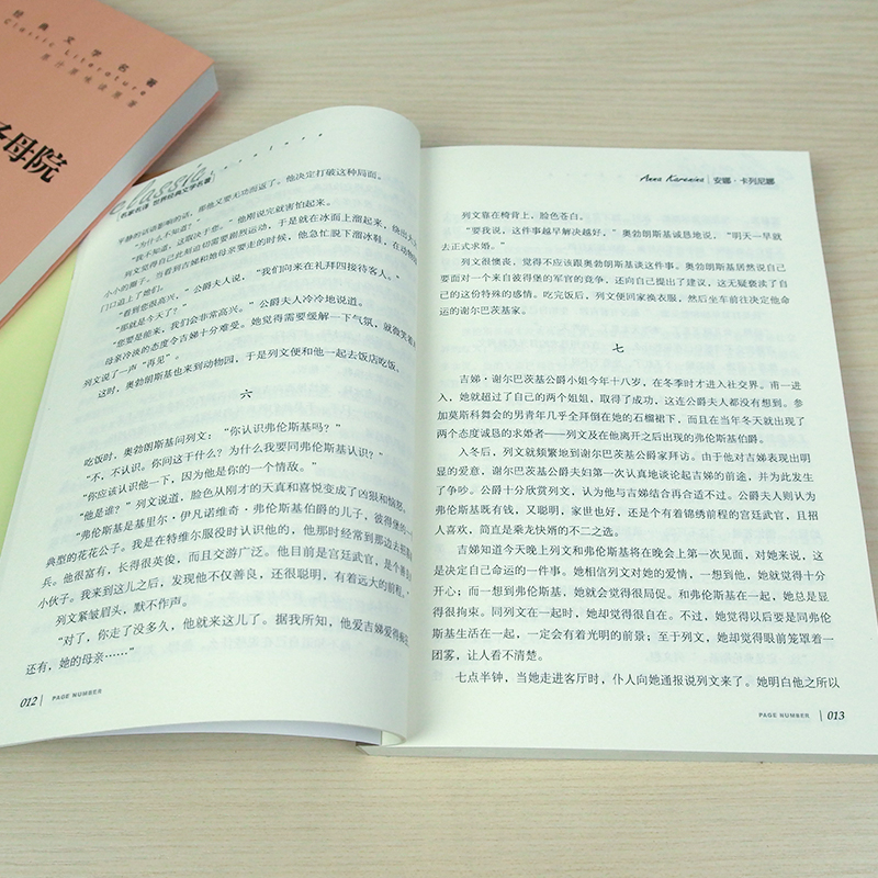 全10册世界经典文学名著名家名译安娜卡列尼娜简爱红与黑战争与和平巴黎圣母院飘悲惨世界呼啸山庄小学生课外书籍世界名著