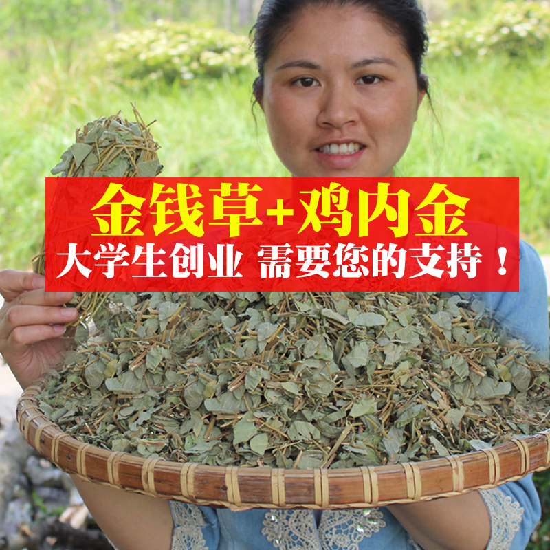 搭配套餐:大叶金钱草干无硫草广金钱草泡水草药鸡内金包邮 - 图0