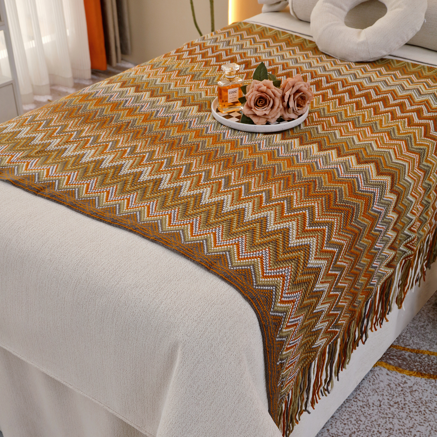 美容床旗四季通用高档美容院专用床旗美容床旗子 - 图2