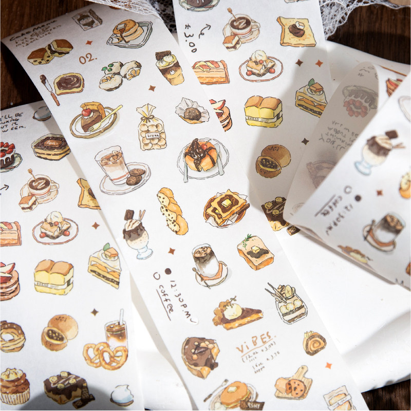 迷你轻生活特油模切和纸胶带基础小物件百搭手账拼贴素材复古贴画,淘宝优惠券,粉丝福利购,淘宝优惠卷