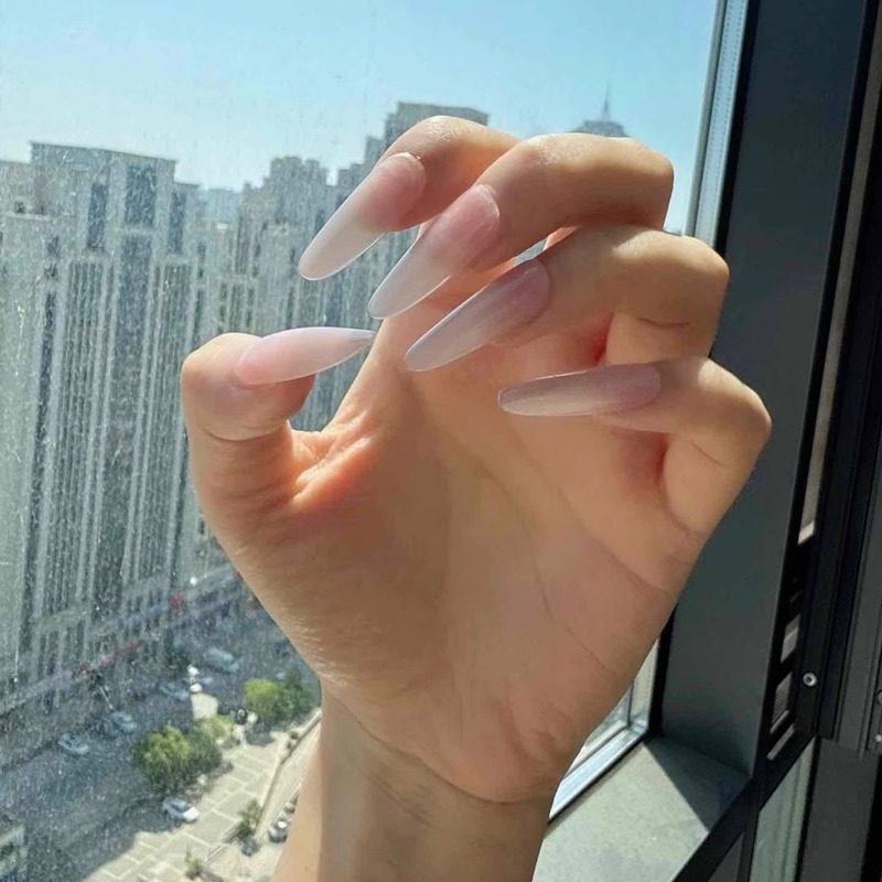 纯手工穿戴甲中长款裸色渐变猫眼显白美甲2025年新款高级感短甲片,淘宝优惠券,粉丝福利购,淘宝优惠卷