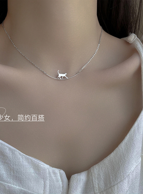 小猫咪项链小猫咪温柔项链女女