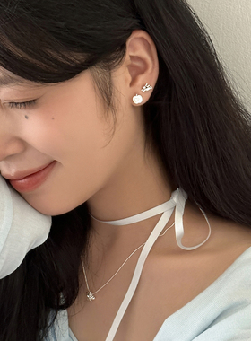 原创设计耳环独特高级感不对称