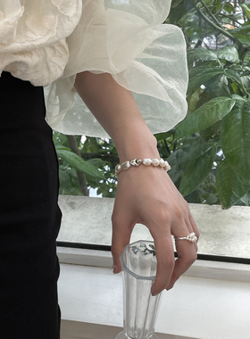 925银女高级巴洛克珍珠手链