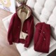 ເສື້ອຍືດແຂນຍາວຂອງແມ່ຍິງ hooded jacket sweatpants ສັ້ນ