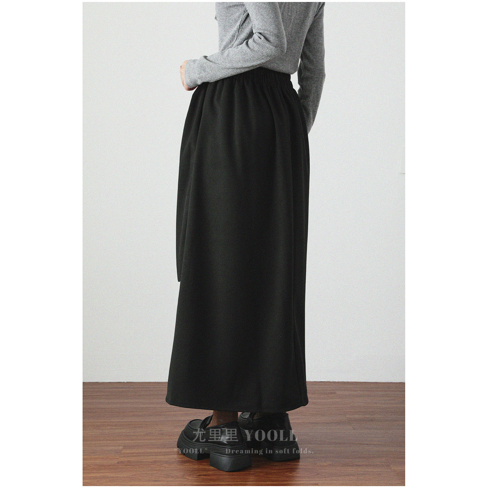 大码半身裙秋冬季氛围感气质高腰显瘦A字半身长裙毛呢裙大摆裙女,淘宝优惠券,粉丝福利购,淘宝优惠卷