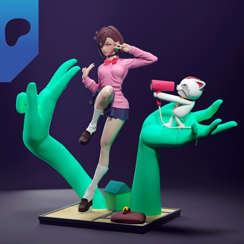 绫濑桃Ayase Momoモモ当哒当3D打印模型STL文件素材高精度 - 图2