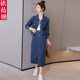 牛仔套装连衣裙女2024春秋季新款时尚减龄短外套休闲半身裙两件套