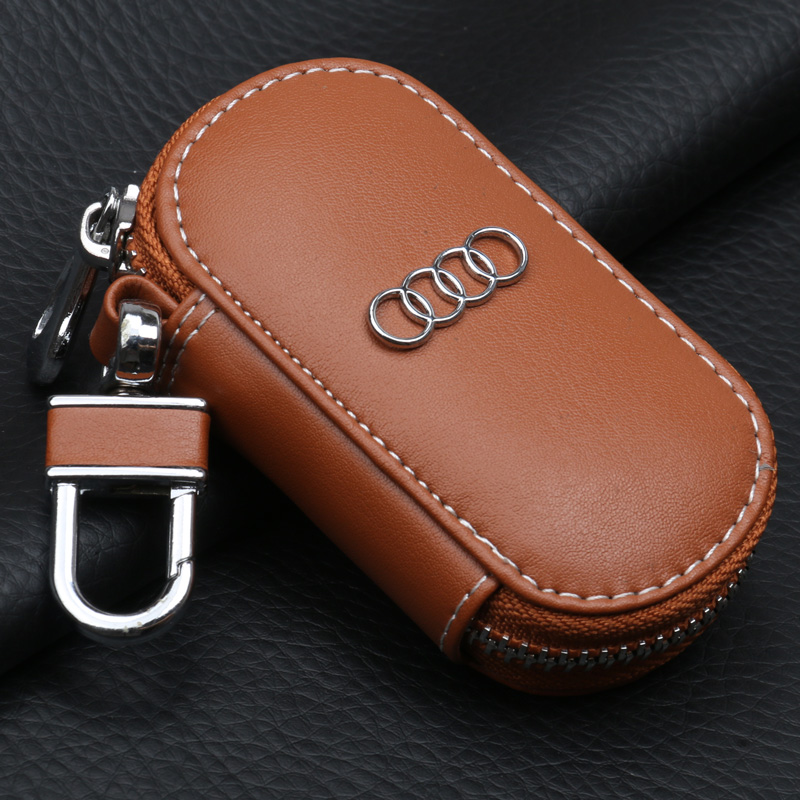 专用于奥迪钥匙包S3 A3 新A4L A5 A6L S5Q3 Q5Q7A8汽车真皮钥匙套 - 图3