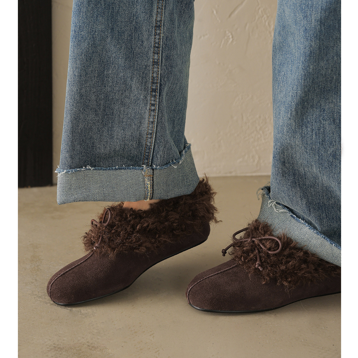 Kmeizu巨软~平底毛毛鞋女秋冬加绒加厚温柔雪地鞋大棉内增高单鞋,淘宝优惠券,粉丝福利购,淘宝优惠卷