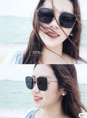 墨镜ins大框方形简约风太阳眼镜