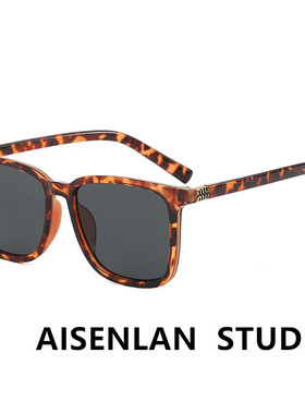 方形大框防紫外线防晒墨镜