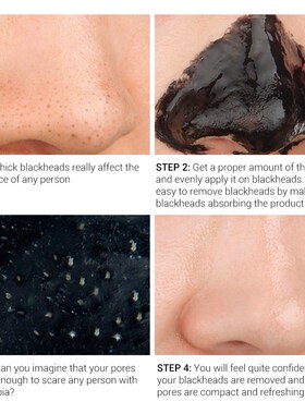 Blackhead Remover Nose Black Mask Face Care Mud Acne Treat