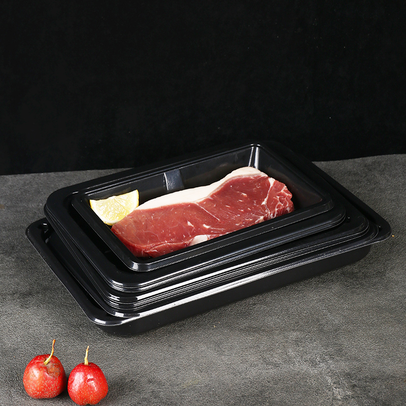 一次性生鲜贴体盒托盘包装盒超市水果猪肉海鲜牛排真空打包盒餐盘 - 图1
