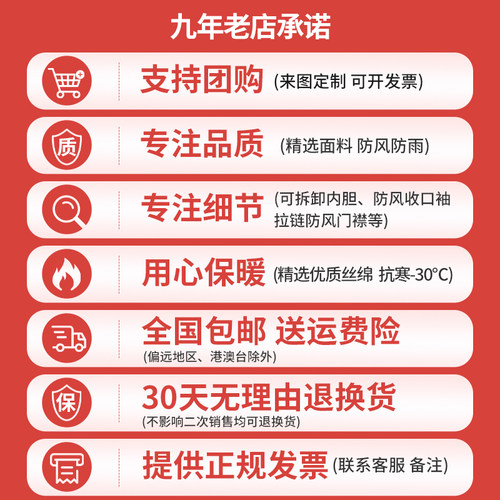 军棉大衣男冬季加绒加厚劳保棉服东北冷库防寒服保安棉衣工作服女 - 图3