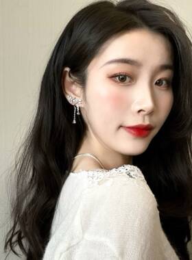 人间精灵仙气美女无耳洞耳夹