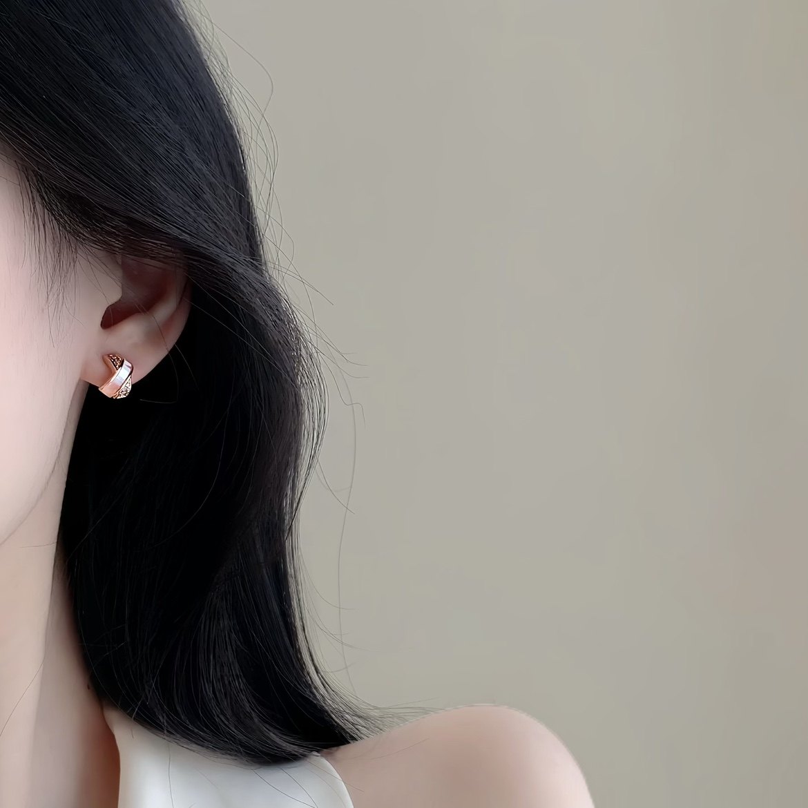 「釉彩交辉」体制内天菜耳环！交叉耳钉蚊香盘耳夹无耳洞耳环耳饰,淘宝优惠券,粉丝福利购,淘宝优惠卷