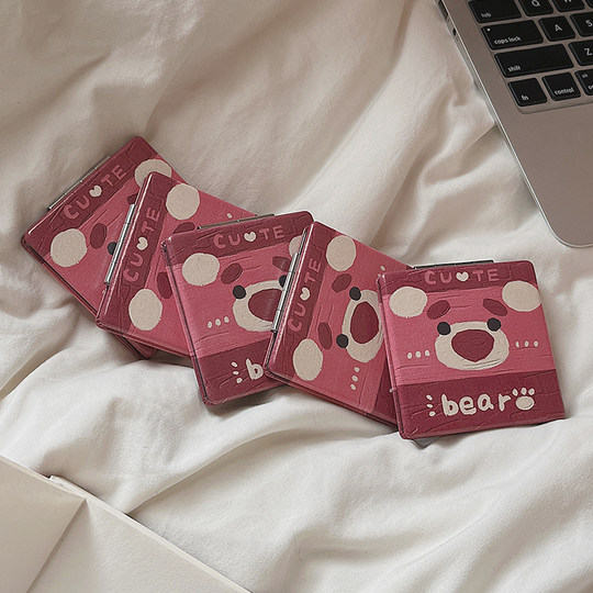 Women's portable mini flip-top make-up mirror