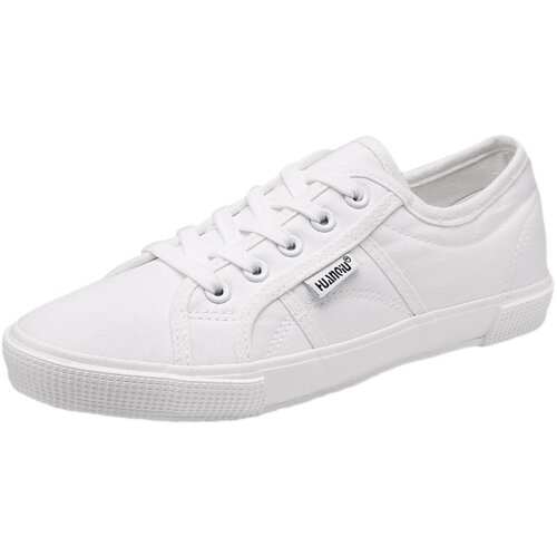 环球新款透气小白鞋女韩版帆布鞋软底透气百搭舒适休闲鞋街拍单鞋 - 图3