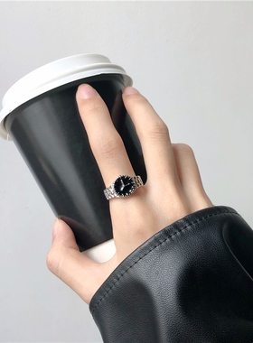 韩国简约ins风手表式设计戒指女款食指环个性小众食指戒少女