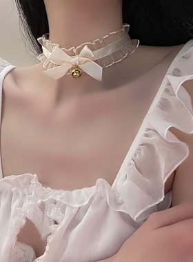 铃铛项圈性感项链女仆颈带choker男女情侣配饰自律脖圈