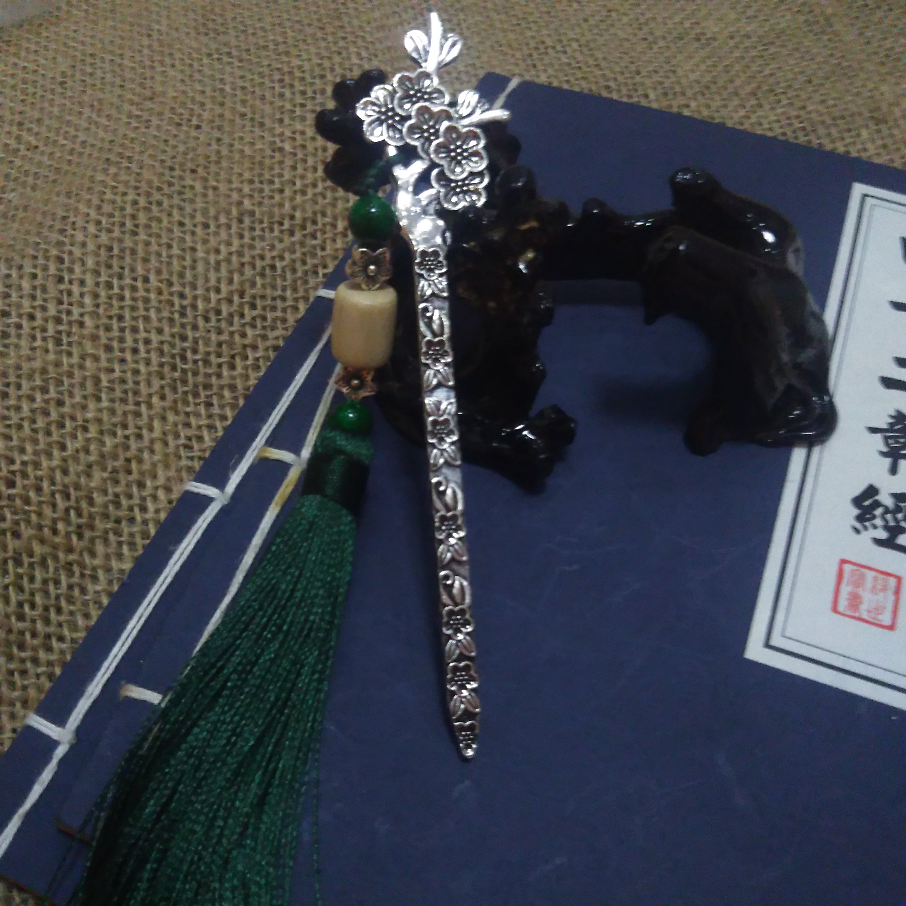 Chinese style metal bookmark antique style creative small gift