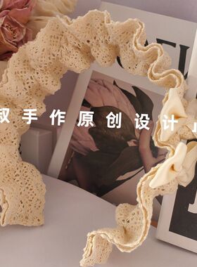 原创手作可爱洛丽塔lolita发饰头饰发箍蝴蝶结可爱法式蕾丝发箍