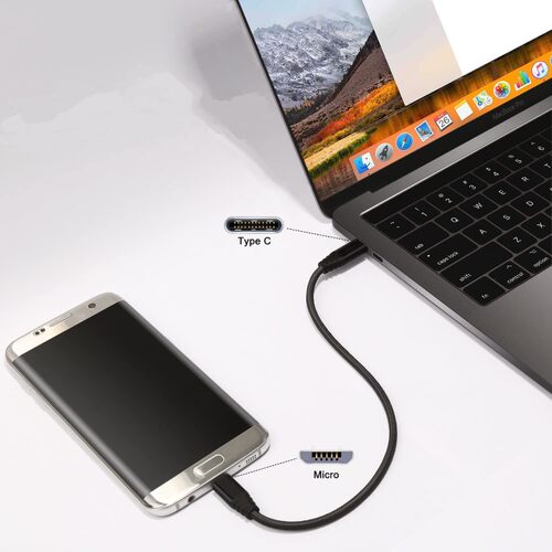 typec转安卓充电数据线接头线micro usb反向供电笔记本电脑连手机-图1