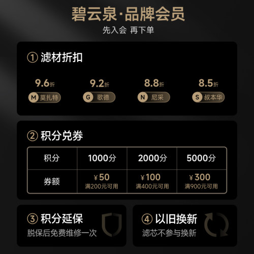 碧云泉官网JST-R505C/W5净水机原装MC121/R107/QC111滤芯顺丰包邮 - 图1