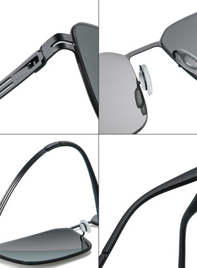 2025新款无螺丝无焊接超轻尼龙偏光太阳镜不变形轻盈开车专用墨镜