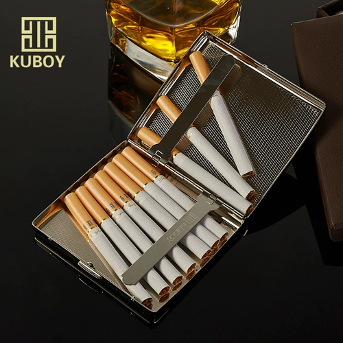 Портсигар из нержавеющей стали, зажигалка с гравюрой, сумка для техники