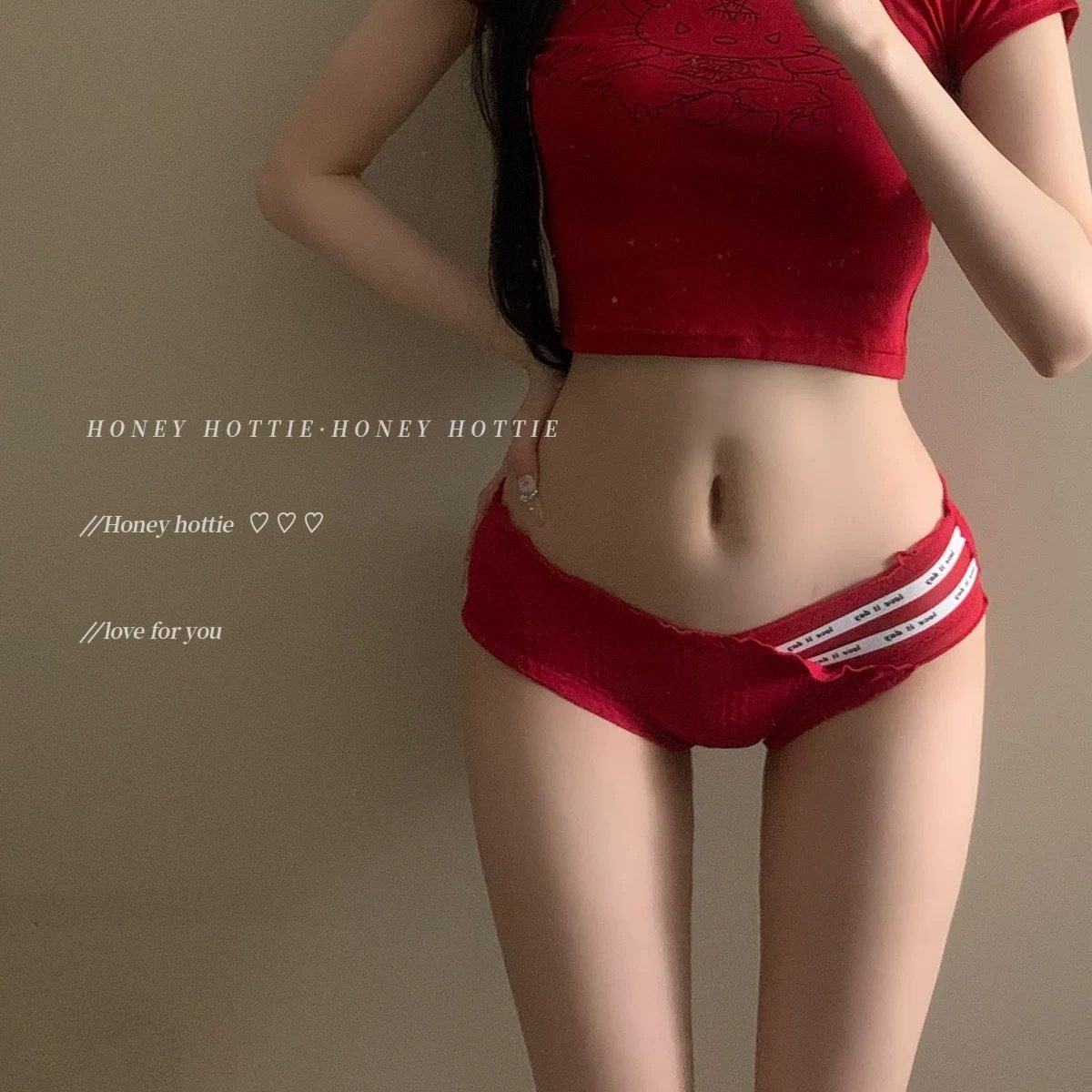 好运加持~本命年红色内裤幸运女神低腰简约透气内裤三角裤,淘宝优惠券,粉丝福利购,淘宝优惠卷