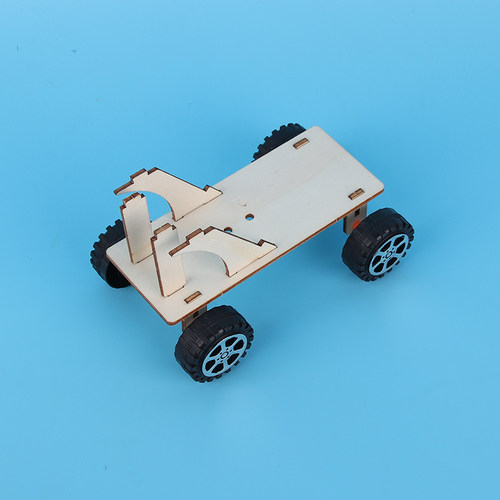 木制风力小车儿童科技小制作发明diy手工材料包学生科学实验器材 - 图1