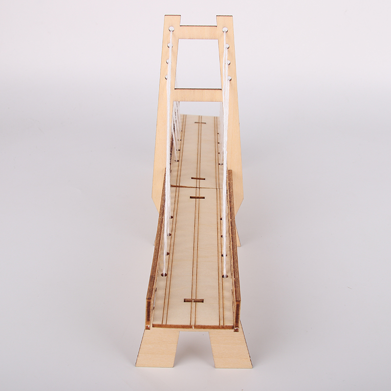 小学生科学实验diy科技小制作斜拉桥模型 儿童手工拼装材料包教具 - 图1