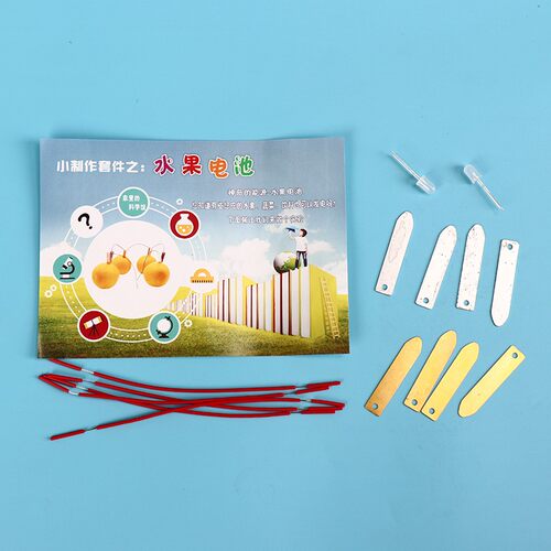 锌片铜片水果电池 发电科学实验材料电极组装科技小制作DIY器材 - 图2